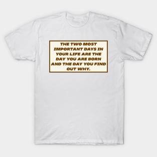 Life Thoughts T-Shirt